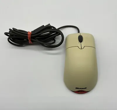 Microsoft Wheel Mouse Optical 1.1A USB And PS/2 Compatible Tested • $17.95