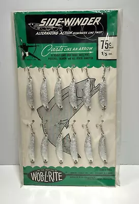 Vtg Side-Winder 1/5 Oz Lure Display Nos Rack Lot Of 12 Vtg Fishing Collectible • $75