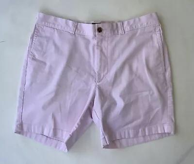 J Crew Factory Khaki Shorts 34 Pink 7 Inch Inseam • $9.99