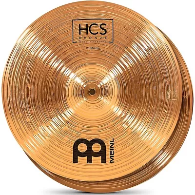 Meinl HCS Bronze Hi-Hat Cymbals 15 In. • $169.99