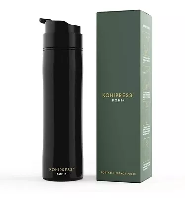 Kohipress Kohi+ Portable French Press Stainless Steel Insulated Tumbler 2 In 1 • $34.99