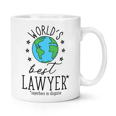 World's Best Lawyer 10oz Mug Cup Funny Joke Favourite Solicitor Law • £10.49