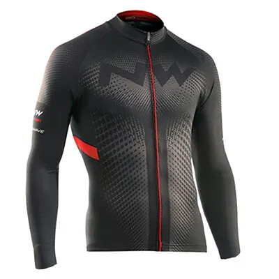 Cycling Long Sleeve Jersey Bib Bicycle Bike Race Shirt Windproof Clothes Jacket • $22.85