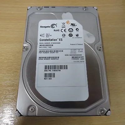 Seagate Constellation ST32000444SS ES 2TB 3.5  SAS 6GB 7.2K 16MB HDD Hard Drive • £10.89