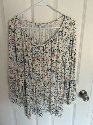 Woman's NWOT Croft & Barrow Peasant Top XL • £15.75