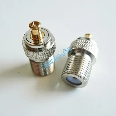 $1.60 • Buy 1x F TV Female Jack To MCX Male Plug RF Connector Straight F/M Adapter 75 Ohm 