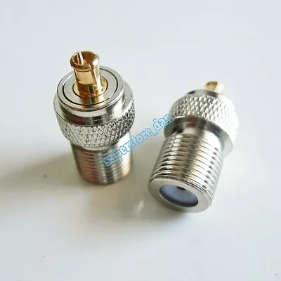 1x F TV Female Jack To MCX Male Plug RF Connector Straight F/M Adapter 75Ohm • $2.84