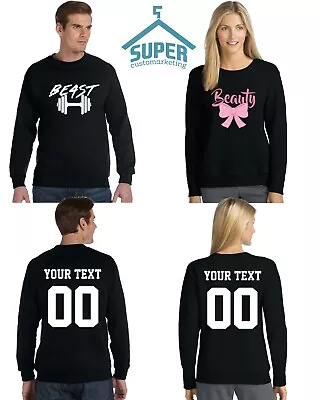 WILD BEAST BEAUTY Couple Matching CREWNECKS TOGETHER SINCE For Him And Her • $59.99