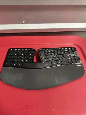 Microsoft Black Wireless Sculpt Ergonomic Keyboard - • $45