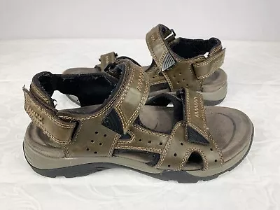 Earth Spirit Sandals Mens 11 Gelron Arch Support Brown Faux Leather MNES29ER022 • $19.95