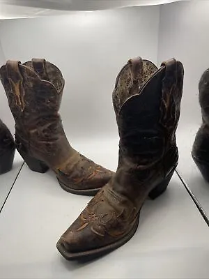 Ariat 10008780 Dahlia Overlay Snip Toe Cowboy Western Boots Women's US 10E • $84.95