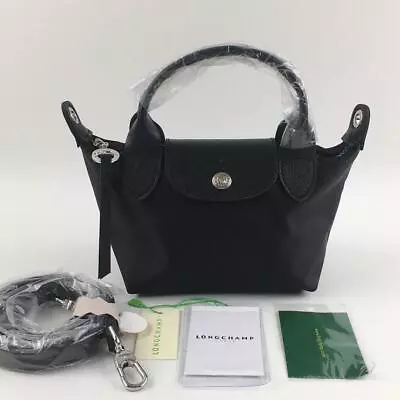 Longchamp Le Pliage Neo XS Black Shoulder Tote Bag 3 Way Bag Unused Rare Japan • $143