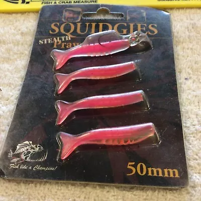 Vintage Squidges Stealth Prawn Fishing Lure • $2.99