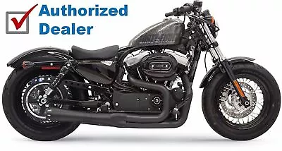 Black Bassani Mega Power 2 Into 1 Road Rage II Exhaust Pipe System Sportster XL • $879.95