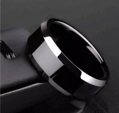 Adam Ring - Black Titanium Men's Wedding Band  • $28