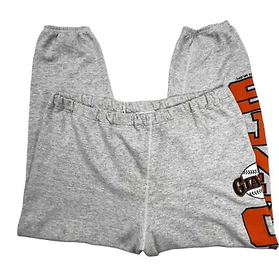 Vintage 80s Logo 7 San Fransisco Giants MLB Baseball Sweatpants Gray XL 1989 • $34