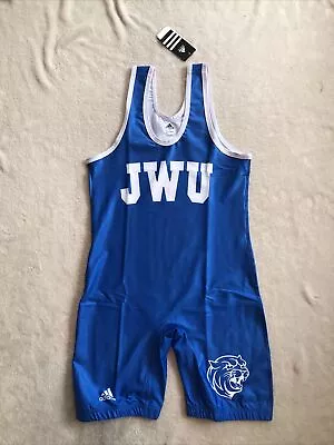 New With Tag Adidas Wrestling Singlet Johnson & Wales University Wildcats XL • $50