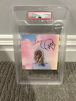 Taylor Swift Signed Lover CD Cover PSA Certified Autograph & Heart Auto Rare • $1377.99