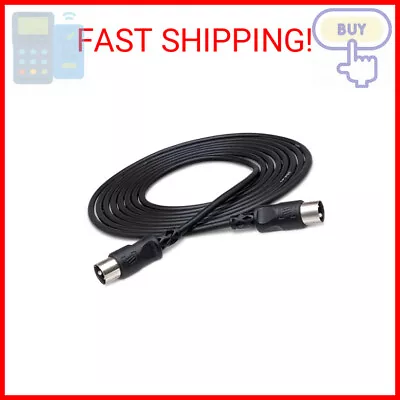 Hosa MID-301BK 5-Pin DIN To 5-Pin DIN MIDI Cable 1 Foot • $12.64