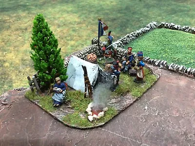 28mm Napoleonic French Vignette Camp Scene Superbly Pro Painted And Made. • £95