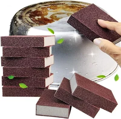 10 Pack Carborundum Sponges Nano Magic Emery Clean Sponge Rust For Pots And Pans • $13.99