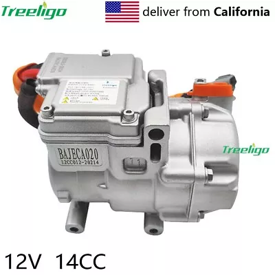 12V Electric Car AC Compressor Universal Cab Air Conditioner Compressor 8000BTU • $499.99