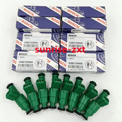 8pcs OEM 0280155968 Bosch Fuel Injectors For 42lb LS1 LT1 Chevy Ford Mustang • $85