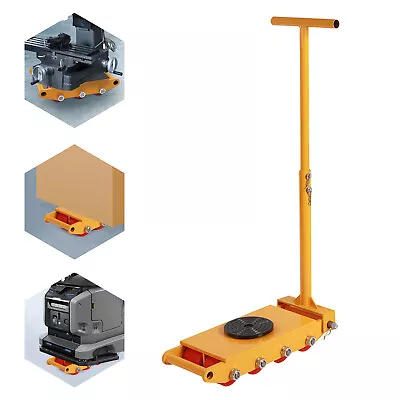 12 T Machinery Skate 360° Rotation Moving Trolley Heavy Duty Machine Dolly Mover • $138