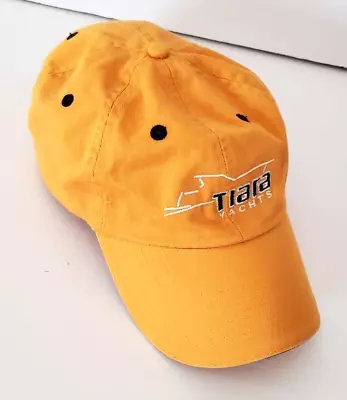 Tiara Yachts Hat Cap Yellow Adjustable Strap Back Yacht Club Sailing Unisex 1 Sz • $13.88