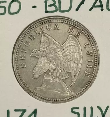 1932 So Chile 1 Peso Silver Condor KM-174 AU • $19.95