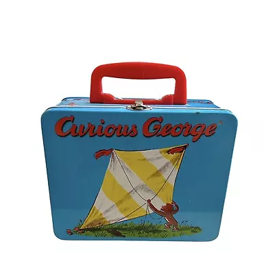 Vintage Curious George 1997 Schylling Metal Lunch Box Handle 1990s 90s Original • $17.95