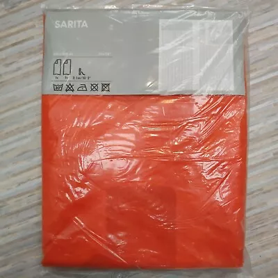 IKEA Sarita 901.091.90 Pair Of Curtains Orange 2 Panels 57  X 118  Sheer Voile • £14.99