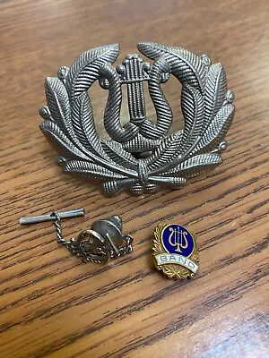 Lot Of 3 VINTAGE MILITARY MUSIC HAT BADGE PINs • $19.99