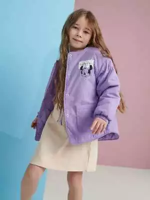 Disney Minnie Mouse Girls Kids Oversized Jacket Purple 4 5 6 7  8 US Size NEW • $39