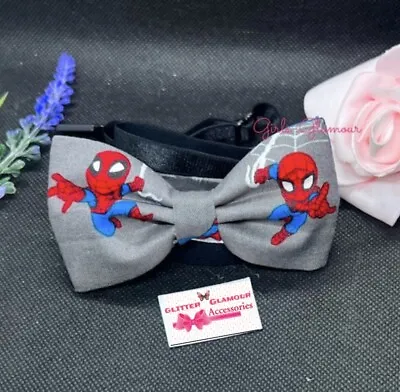 £6.99 • Buy Spiderman Bow Tie Necktie Dickie Games Badge Costume Comics Marvel Shirt
