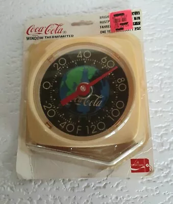 Vintage 90's Coca-Cola World N'a Coke 5 1/2  Window Thermometer Sealed Package • $22