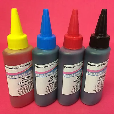 400ML PRINTER INK REFILL BOTTLE FOR CANON PIXMA Ip 4500 4600 Ip 4700 4850 4950 • £11.99