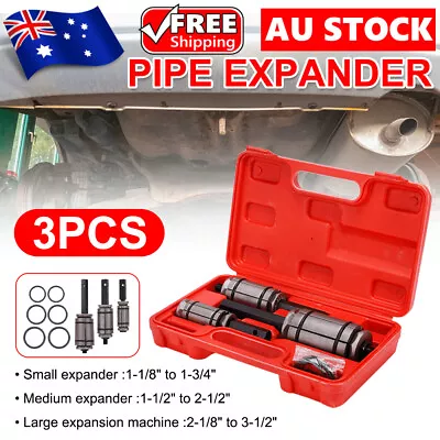 3PCS Car Tail Pipe Expander Tube Exhaust Muffler Spreader Dent Remover Tool Set • $39.95