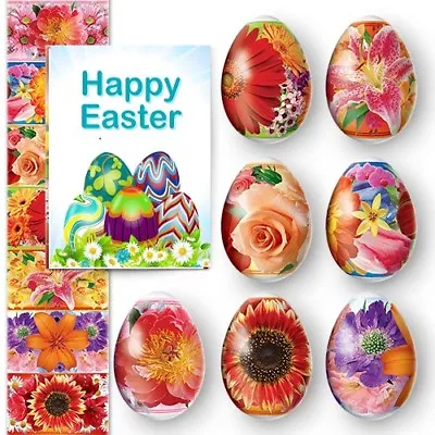 7 Easter Egg  Decoration Thermo Heat Shrink Sleeve Wraps Pysanka • £1.90