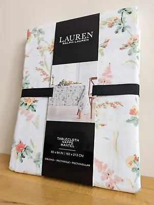Ralph Lauren Tablecloth Colourful Spring Floral 152cm X 213cm Rectangle 60  X 84 • £29.99