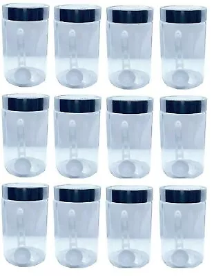 £37.99 • Buy PLASTIC Storage Containers Screw Top Lids Food Canisters JARS Large Hexagon 