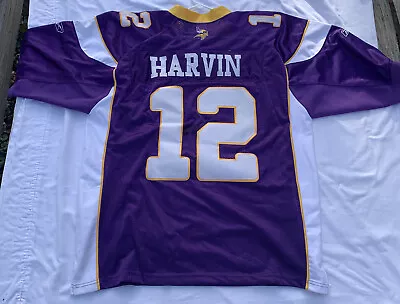 Minnesota Vikings PERCY HARVIN #12 Jersey Men's Sz 52 NFL Sewn Reebok NEW W/Tag • $47.95