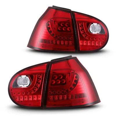 $180.99 • Buy LED Tail Lights For 06-09 Volkswagen VW MK5 Golf 5/GTI/Rabbit Rear Lamps Red Len