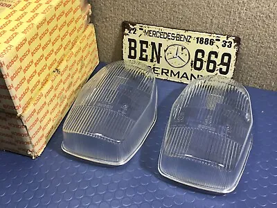 Mercedes Benz W108 W109 W111 Headlights Lenses BOSCH Genuine NEW (X2) • $480