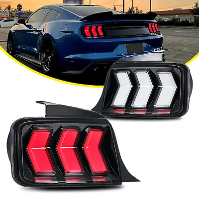 Clear LED Sequential Tail Lights For Ford Mustang 2005-2009 Animation Rear Lamps • $499.99