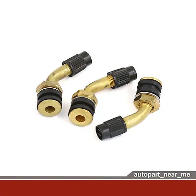 Brass Angled Tubeless Tyre Tire Valve Stem For Moped Scooter Motorcycle - 3pcs • $7.49