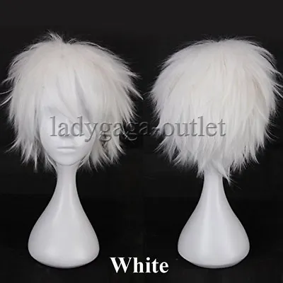 Men Male Boys Short Full Wig Anime Cosplay Costume Party Synthetic Hair Wig Zy48 • $14.16