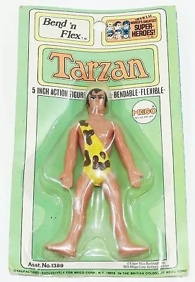 Mego Tarzan Vintage Bend And Flex 5” Action Hero Mint In Package MOC 1973 • $175.96