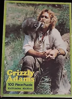 Vtg Grizzly Adams Jigsaw Puzzle House Games Waddingtons Complete 100pc Raccoon • $20