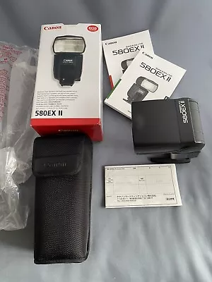 Canon Flash Speedlite 580EX II Flashgun. Canon Flash. Exc Cond • £119.99